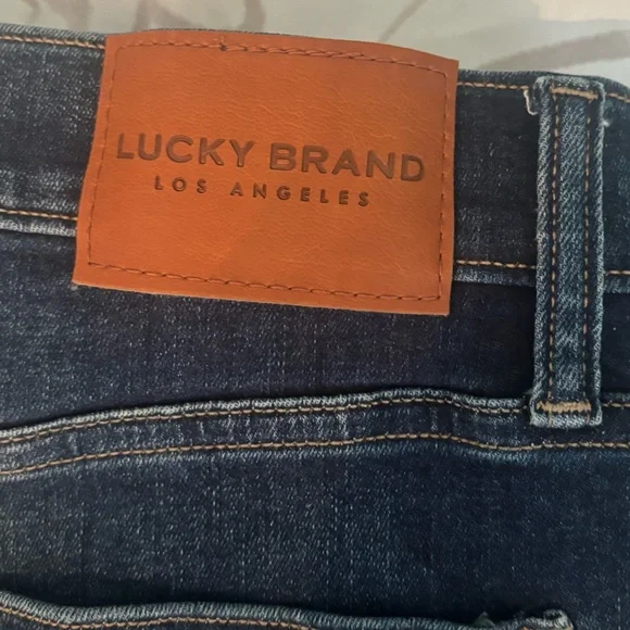 Lucky Brand Mid Rise Skinny Ava Jeans Raw Hem Size 14 - Picture 5 of 11